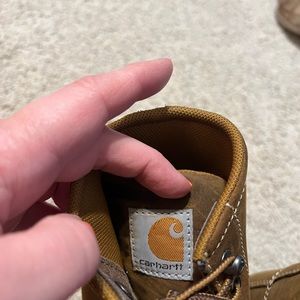 Woman’s slip resistant waterproof Carhartt loafer boot.
